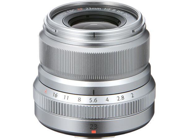 Fujifilm XF 23mm f/2 R WR Sølv Kompakt værtettet vidvinkelobjektiv 